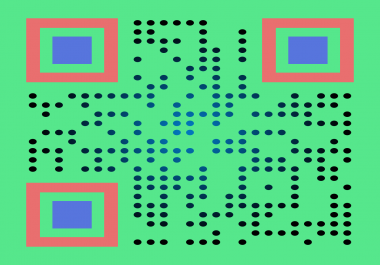 I will make custom qr code for you with custom colour and logo