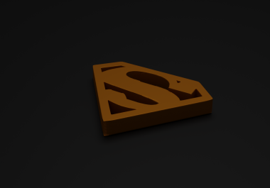 I can create the 2d logo in 3d