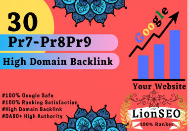 I Create 30 Web Profile Permanent Backlinks From PR7-Pr8-Pr9 High Domain Site For Rank On Google