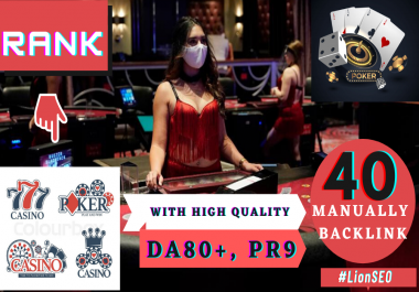 Rank Your Online Casino,  Poker,  Gambling,  Gaming Site On Google 24 hours Service