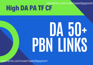 I will Build 5 DA 50 Plus PBNs Link