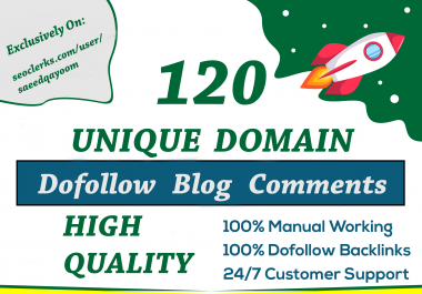 I will rank website with 120 Unique Domain Dofollow Blog Comments