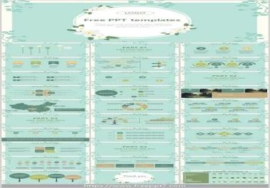 Fresh plant background PowerPoint Templates