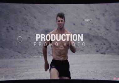 I will create a cinematic glitch trailer high impact