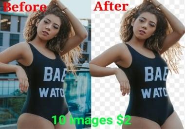 I will remove any 10 images background