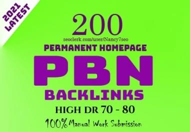 2021 latest Homepage permanent PBN dofollow backlinks