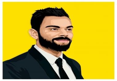 I will draw you Portrait vector from your photo