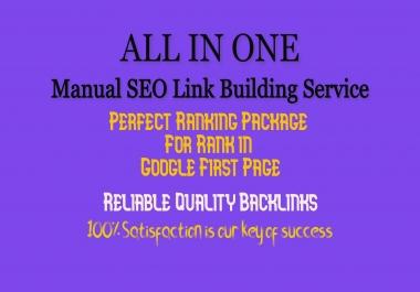 Rank your Web page on Google 1st page Manual SEO Link Building Service with full satisfaction