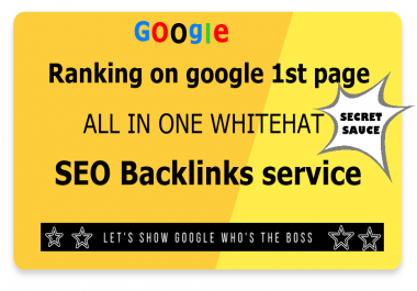 Ranking on Google 1st page with High DA SEO Backlinks secret sauce