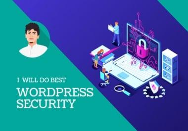 I will do best wordpress security 4 Hours
