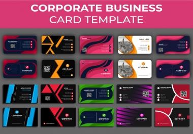 I will provide professional & creative business card design for your company