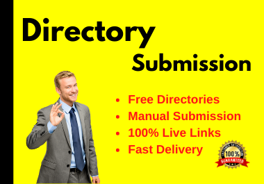 Manually 50 Live Directory Submission on Instant Approval directories