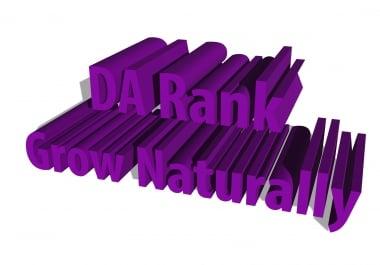 Grow your site's DA Rank naturally and show in google 1'st page