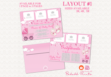 Digital Invitation for Baby Girl