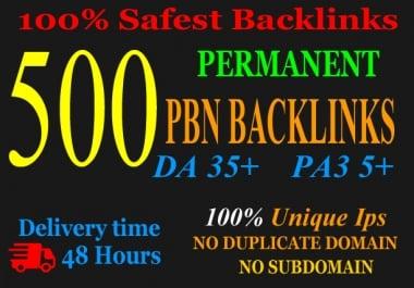500 PBN Backlink in your website hompage with HIGH DA/PA/TF/CF with unique websites