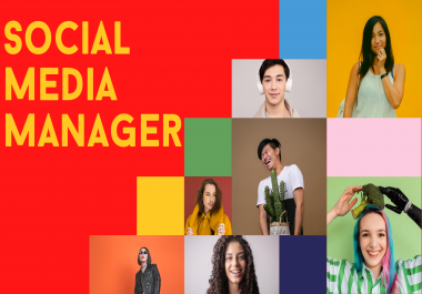 I will be your monthly basis social media manager