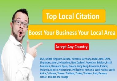I will create 50 top local SEO Citation strategy to dominate your niche