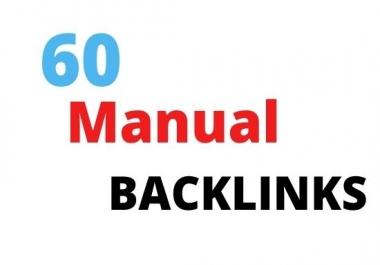 I will create manual white hat seo backlinks