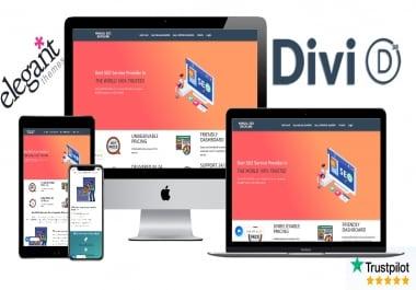 Create a DIVI WordPress website/landing page using divi
