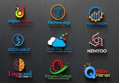I will design professional tech logo for your business