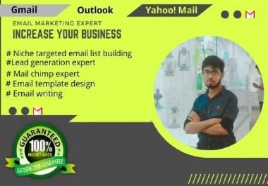 I will provide 1000 targeted verified email list and other email marketing services