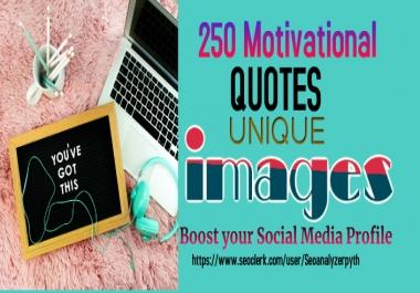 I will design 250 inspiring images with Username logo quote images.