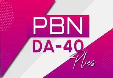 Build 7 PBN DA 40+ Dofollow Backlink