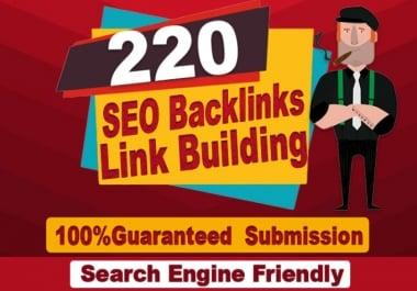 I will do 220 high authority SEO backlinks with da 70 to 100