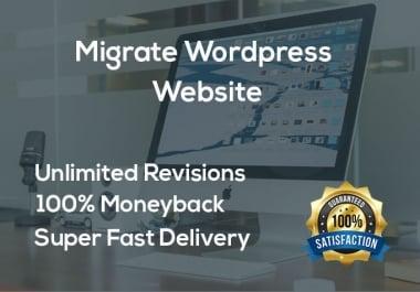 I will backup,  migrate,  transfer wordpress website in 4 hours