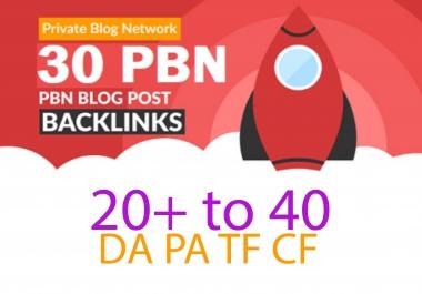 Do 30 PBN Manual Homepage Permanent PBN Backlink With High DA PA