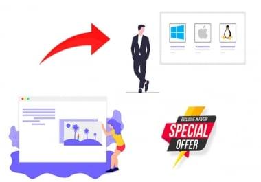 I will website to application windows mac or linux