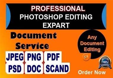 I Will Do Professional Photoshop Document Editing and Image Background Removal