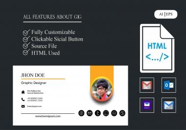 i will design a clickable responsive email signature