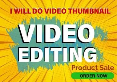 I will do video thumbnail youtube thumbnail