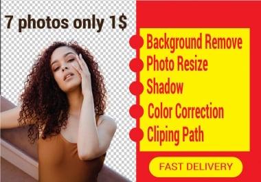 I will do background remove and photoshop editing