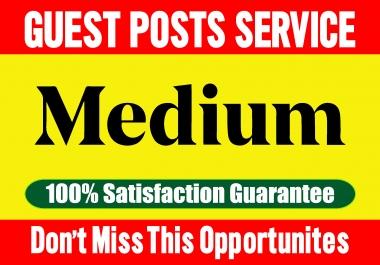 Write and Publish a Guest post on Medium