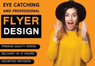 I will design flyer, poster or resturant menu