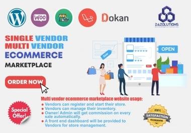 Our Team develop multi vendor website or multi vendor ecommerce
