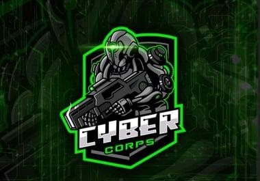 I will do a professional mascot, cartoon logo for animals, esports,  sports and twitch