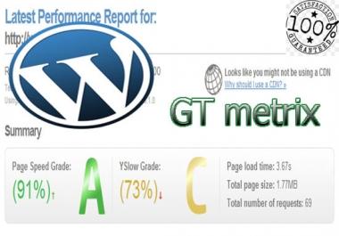 I will speed up your wordpress website for quick page loading