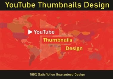 I will design amazing 1 youtube thumbnail in 12 hour