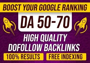 Create high da contextual seo dofollow backlinks