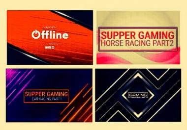 I will create a YouTube banner or Thumbnail design for your business