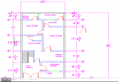 I can create 2D house plan in Autocad