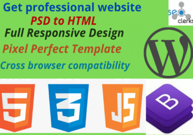 I will convert PSD to HTML,  xd to HTML,  sketch to HTML responsive
