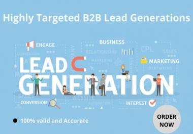 I will generate highly targeted b2b lead generation