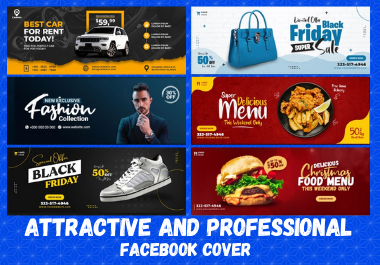 I will design an professional and attractive facebook cover
