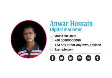 I will creat a clickable email signature,  HTML email signature