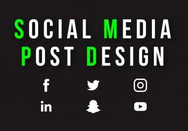 I will design an eye-catching social media or Instagram post in 24 Hours