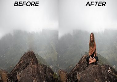 I will add or background Removed, person removed,  Removal anyone,  photo Editing,  amazon